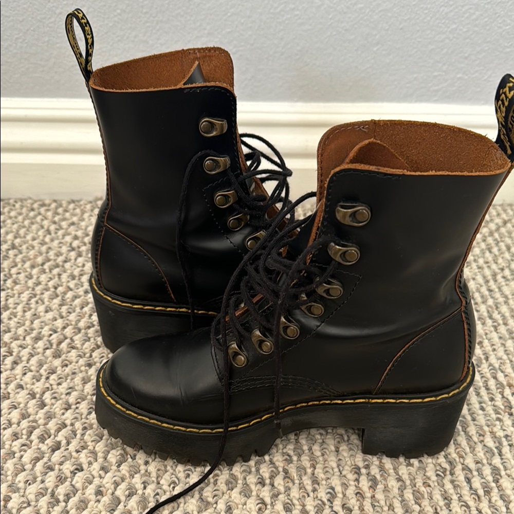 Dr. Martens Black Leather Boots - Picture 5 of 6